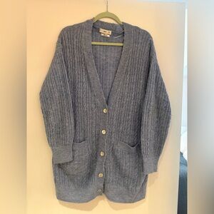 Cozy Light Blue Cardigan Sweater